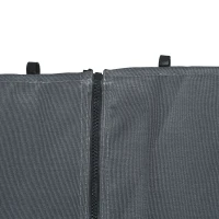 Outsunny Replacement Gazebo Curtains 4-Panel Sidewalls with Zipper for 3 x 3 (M) Yard Gazebos Canopy Tent, Dark Grey(m-8)