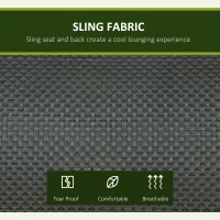 Outsunny 2 Seater Garden Swing Seat Double Bed Swing Chair Outdoor Hammock Bench w/ Adjustable Tilting Canopy, Texteline Seats and Steel Frame, Beige(m-5)