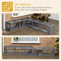 PawHut 150cm Cat Tunnel, Extra Long Cat Play Tunnel, Indoor Outdoor for Cat(m-8)