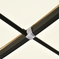 Outsunny  Cenador de Jardín 4x3 m Pérgola Montado en Pared con Toldo y 16 Orificios de Drenaje Marco de Metal y Poliéster 180 g/m² para Patio Terraza Crema(m-8)