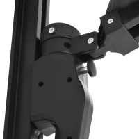 Outsunny 2.5m Wall Mounted Parasol, Hand to Push Outdoor Patio Umbrella with 180 Degree Rotatable Canopy for Porch, Deck, Garden, 250 cm, Grey(m-8)