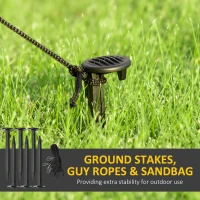 Outsunny 10ft Inflatable Snowman Christmas Decoration, with Accessories(m-7)