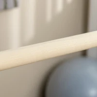 HOMCOM Double barre de danse classique pour Stretching avec barre amovible en bois massif hauteur réglable charge max. 60 kg(m-7)