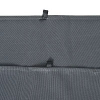 Outsunny Replacement Gazebo Curtains 4-Panel Sidewalls with Zipper for 3 x 3 (M) Yard Gazebos Canopy Tent, Dark Grey(m-9)