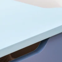 HOMCOM Panca Contenitore Portagiochi 2 in 1 in Legno, Cassapanca con Schienale per Bambini da 3-6 Anni, 60x30x50 cm, Blu(m-9)