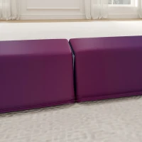 SPORTNOW 7.7ft Folding Gymnastics Beam, Floor Balance Beam for Kids with Anti-Slip Base, Gymnastics Equipment for Home, Blue(m-9)