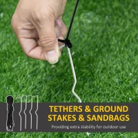 HOMCOM 4ft Inflatable Standing Christmas Decoration Large Waterproof Snowman with LED and Inflator(m-7)