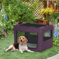 PawHut 90cm Pet Carrier Bag, with Cushion for Medium, Large Dogs - Purple(m-10)