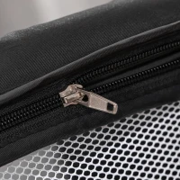 HOMCOM Culla da Campeggio 2 in 1 Pieghevole con Lettino a Dondolo e Zanzariera Età 0-6 Mesi, 59x55x67-69 cm, Nero(m-9)