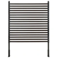 Outsunny Valla de Jardín de Acero con Revestimiento de PE 2 Modos de Instalación 93x22x120 cm Marrón(m-7)