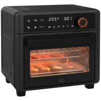 HOMCOM Air Fryer Oven, 13L Mini Oven, Multifunction Countertop Convection Oven w/ 12 Presets, Adjustable Temp and Time, 1500W(m-1)