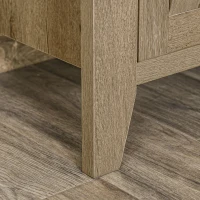 HOMCOM Ensemble de table basse et buffet de cuisine style rural chic multi-rangement - en Bois Aspect chêne(m-5)