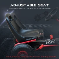 HOMCOM Kids Children Pedal Go Kart Cart Air Inflatable Tyres Motor Racing Style Suitable for 3 to 8 Years(m-7)