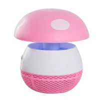 Destructeur d'insectes 3 W design champignon rose blanc(m-8)