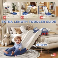 AIYAPLAY Kids Slide for Bed, Sofa, with Extended Length, Easy to assemble and Store, Blue(m-4)
