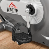 Vélo d'appartement volant d'inertie 8 Kg résistance magnétique 10 niveaux écran LCD multifonction capteur fréquence cardiaque selle réglable acier gris(m-9)