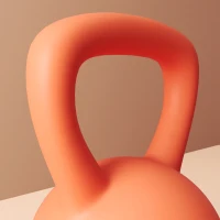 SPORTNOW 6KG Soft Kettlebell with Non-Slip Handle, for Home Gym, Weight Lifting, Strength Training, Orange/Grey(m-9)