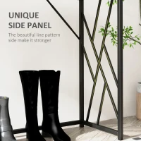 HOMCOM Console Table, Industrial Sofa Table with Metal Frame for Living Room, Hallway, 120 cm, Grey(m-6)