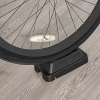 HOMCOM Rodillo de Bicicleta Entrenamiento Plegable con Resistencia Magnética Ajustable de 5 Niveles para Ruedas de 700C o 26-28 Pulgadas para Interior 54,5x47,2x39,1 cm Plata(m-8)