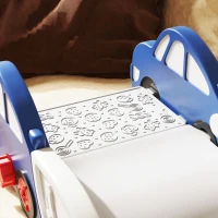 AIYAPLAY Kids Slide for Bed, Sofa, with Extended Length, Easy to assemble and Store, Blue(m-9)