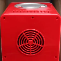 Outsunny Mini réfrigérateur 6L 8 canettes 330ml AC 240V DC 12V petit réfrigérateur portable refroidit et réchauffe(m-9)