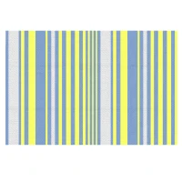 Outsunny Reversible Outdoor Rug, Waterproof Plastic Straw Mat for Backyard, Deck, RV, Picnic, Beach, Camping, 121 x 182 cm, Light Blue and Yellow(m-1)