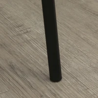 HOMCOM Juego de 2 Sillas de Comedor con Respaldo y Patas de Acero para Salón Cocina Carga 120 kg 46x59x82 cm Rosa Claro(m-9)