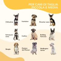 PawHut Recinto per Cani di Piccola Taglia a 8 Pannelli Modulabili da 80x1.5x80 cm, Box per Cani e Cuccioli Pieghevole con Porta in Acciaio con 8 Picchetti, Nero(m-7)