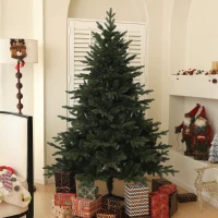 HOMCOM 6ft Artificial Spruce Christmas Tree - Green(m-2)