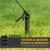 Outsunny Giant 10ft Halloween Inflatables Tall Ghost with Hat, Build-in LEDs Blow Up Scary Outdoor Decorations, for Party Yard Garden Lawn Decoration(m-8)