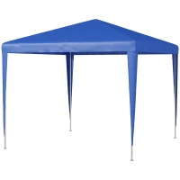 Outsunny 2.7m x 2.7m Garden Gazebo Marquee Party Tent Wedding Canopy Outdoor(Blue)(m-11)