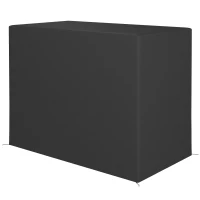 Outsunny 3-Seat Outdoor Garden Swing Chair Protective Cover Water UV Resistant, 240L x 133Wcm, Dark Grey(m-11)