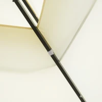 Outsunny 4 x 3 m Aluminum Garden Gazebo, Double Roof Outdoor Gazebo Canopy Shelter with Netting & Curtains for Garden, Lawn, Backyard and Deck, Cream(m-8)