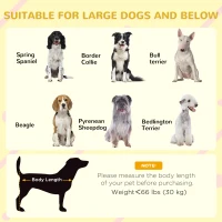 PawHut Wooden Outdoor Dog House, with Asphalt Openable Top, Removable Floor, Clear Front Panel, Curtain, 103 x 77 x 83cm(m-7)