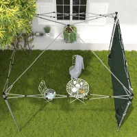 Outsunny 195 x 295cm Replacement Gazebo Sidewall - Green(m-9)