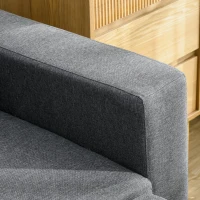 HOMCOM Corner Sofa Bed with Storage, 3 Seater Pull Out Sofa Bed, Convertible L Shape Sofa Couch with Reversible Chaise Lounge for Living Room, Dark Grey(m-8)