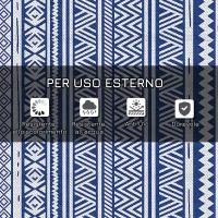 Outsunny Tappeto per Esterno 182x274 cm Pieghevole e Reversibile, in Polipropilene Blu e Bianco(m-5)