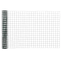 PawHut Rete Metallica da Giardino con Rivestimento in PVC per Recinzioni da Esterno, 500x91cm, Verde(m-1)