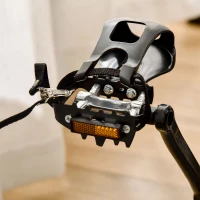 HOMCOM Cyclette da Casa con Resistenza Magnetica, Fitness Cyclette da Camera Professionale con Manubrio e Sella Regolabile, Monitor LCD e Volano 15kg, Supporto Fino a 180kg, Argento Nero(m-9)