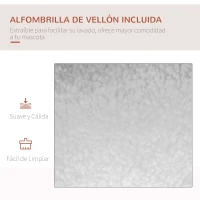 PawHut Transportín para Perros Plegable 60x41x41 cm Transportín para Mascotas con Ventanas Cojín Suave y 2 Correas del Hombro Bolsa de Transporte para Mini Perros Gatos Azul Oscuro(m-7)