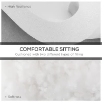 Outsunny Set of 14 Dining Set Cushions - Grey(m-4)