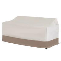 Outsunny Funda Protectora para Banco 2-3 Plaza Cubierta de Muebles Impermeable Exterior Jardín Protección contra Lluvia y Sol 152x87x59/79cm 600D Tela Oxford(m-9)