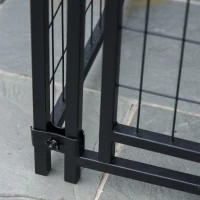 PawHut Outdoor Dog Kennel, Metal Dog Run, with Canopy, 183 x 121 x 183cm(m-8)