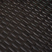 Outsunny 2 Pieces Outdoor PE Rattan Dining Chairs Set with Cushion, Garden Armchair with Armrests, High Backrest, Metal Frame Patio Wicker Furniture, Coffee(m-9)