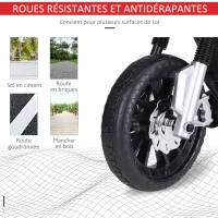 HOMCOM Moto électrique pour Enfants de 3-6 ans 25 W 6 V 3 Km/h Effets Lumineux et sonores roulettes Amovibles Charge max. 30 kg Rouge(m-5)