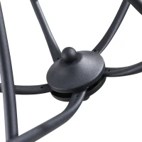 HOMCOM Lampadario a Soffitto Stile Rustico, Acciaio Intrecciato Nero con 5 Candelieri Regolabili e Pieghevoli Ф58 x 45cm(m-6)