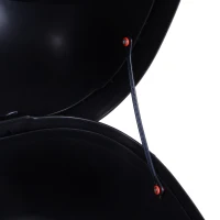 HOMCOM Bauletto Baule Posteriore Universale Universale per Moto Motorini Scooter in PP 59.5 x 43.5 x 31 cm Nero(m-9)