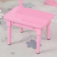 HOMCOM Piano à queue enfant en bois Piano enfant clavier de piano 30 touches - tabouret et pupitre inlus - Instrument de Musique - MDF rose(m-8)