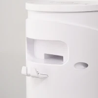 HOMCOM Ventilador de Torre Oscilante 45W con Control Remoto Temporizador de 12 h 3 Velocidades Pantalla LED Ø31,5x93 cm Blanco(m-8)