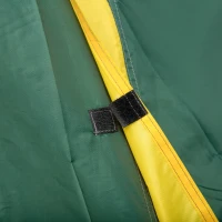Outsunny Tente de camping 2-3 personnes tente dôme étanche légère ventilée facile à monter 2 portes fenêtres dim. 3,25L x 1,83l x 1,3H m fibre verre polyester PE vert(m-10)